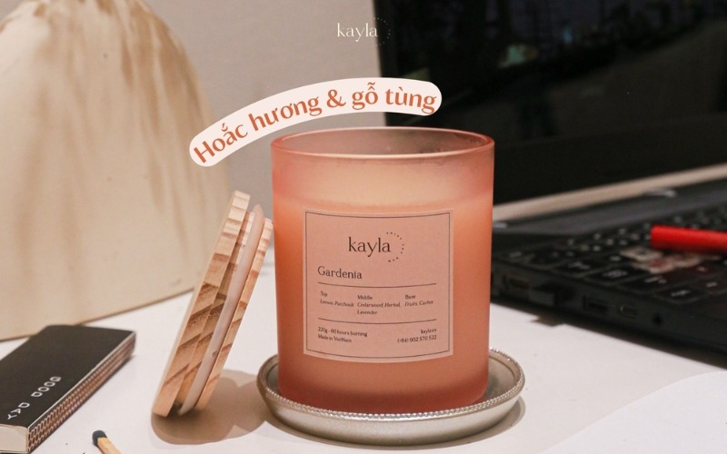 Nến thơm bà bầu Kayla khuyên dùng - Gardenia Chanh Nến thơm bà bầu Kayla khuyên dùng - Gardenia Chanh