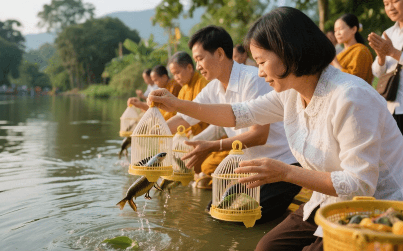 Nếu có điều kiện nên đi phóng sinh
