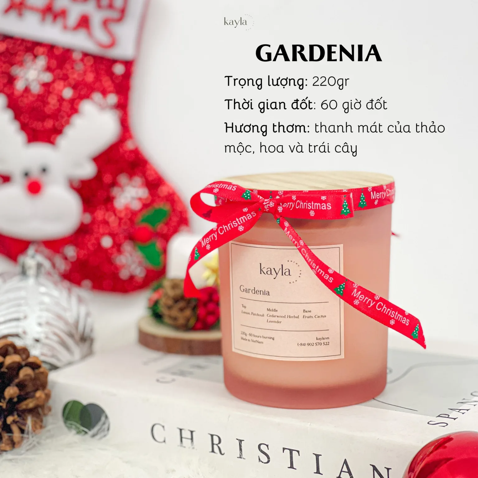 Set quà giáng sinh gardenia
