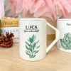 Ly Sứ Họa Tiết Hình Lá Có Quai