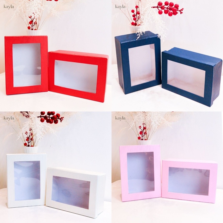 Hộp chữ nhật trong suốt - Gói trọn yêu thương - 21x15x8