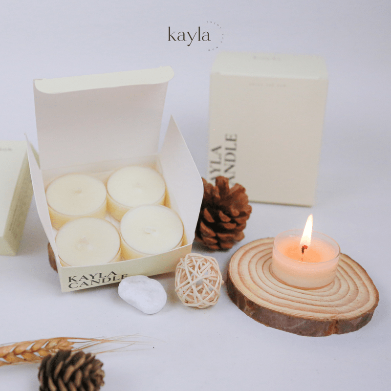 Nến Tealight Leather Oak Hương Hoa