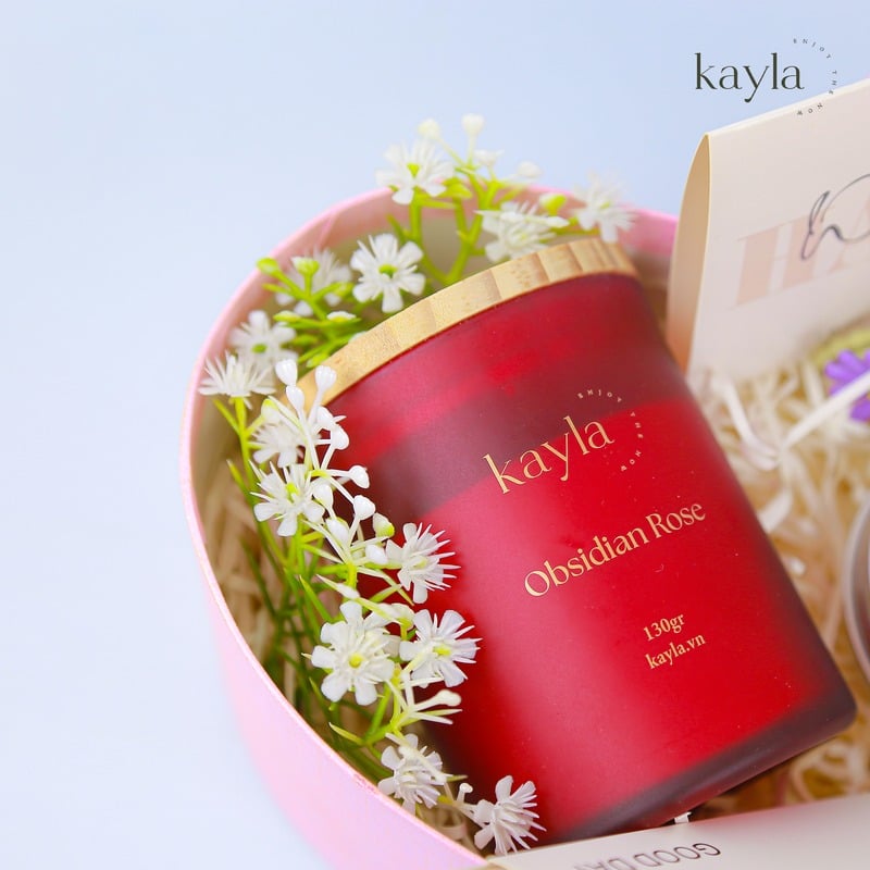 Set Trái Tim Hồng – Obsidian Rose Dịu Dàng