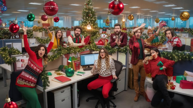 Ý tưởng trang trí Noel văn phòng Ý tưởng trang trí Noel văn phòng