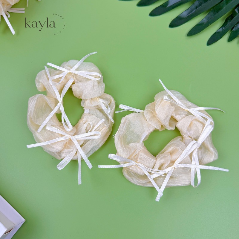 Dây Cột Tóc Vải Voan Nơ Cao Cấp