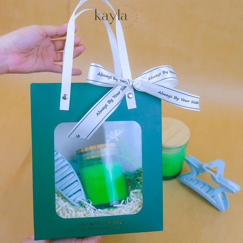 Set Quà Nến Thơm Leather Oak Mộc Dịu