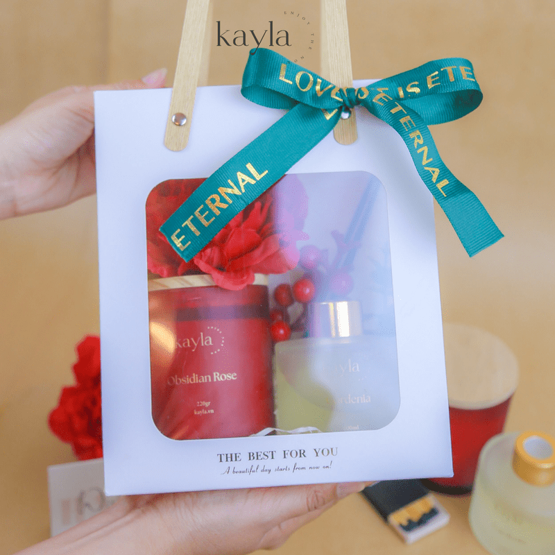Set Quà Nến Thơm Obsidian Rose Quyến Rũ