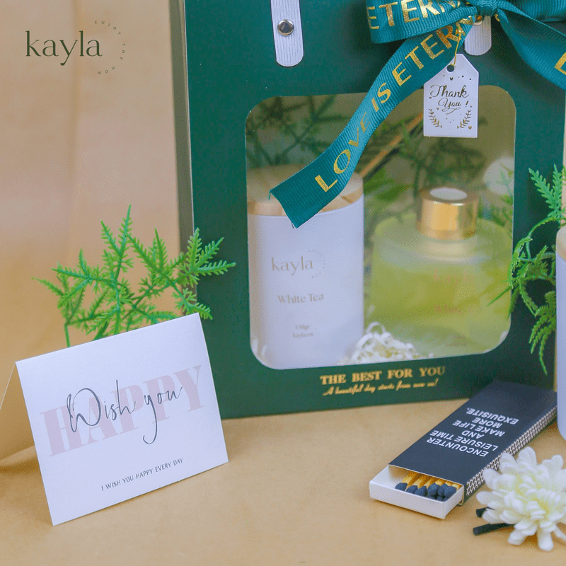 Set Quà Nến Thơm White Tea Trong Trẻo