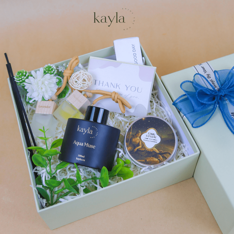 Set Quà Tinh Dầu Khuếch Tán Aqua Muse Tươi Mới