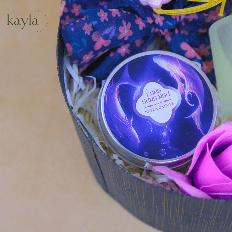 Set quà Tinh dầu Khuếch Tán Gardenia Tím Mộng