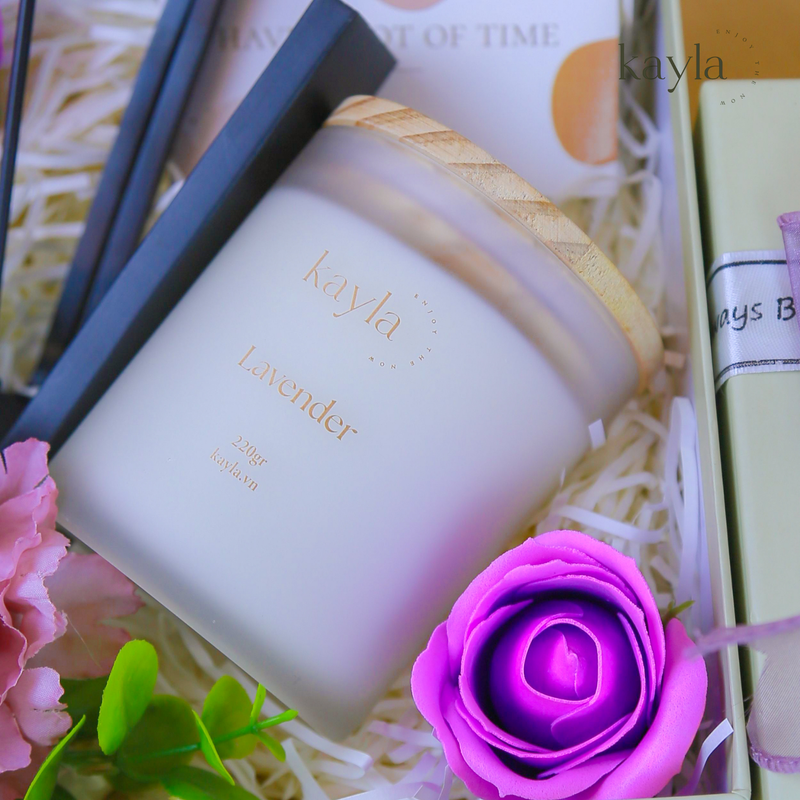 Set quà nến thơm Lavender Mộng Mơ