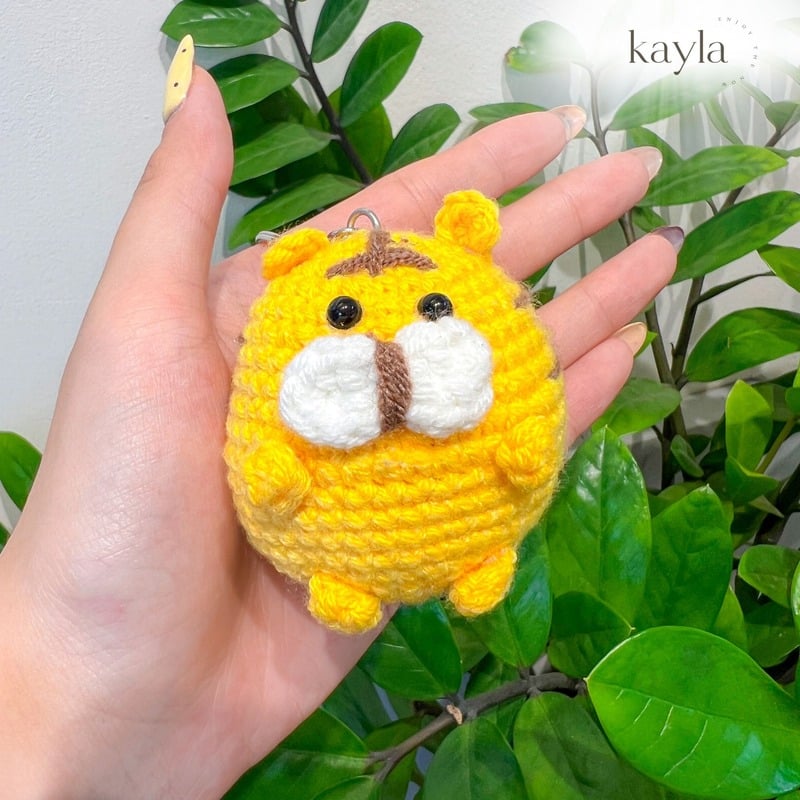 Móc Khóa Đan Len Bé Thú Handmade