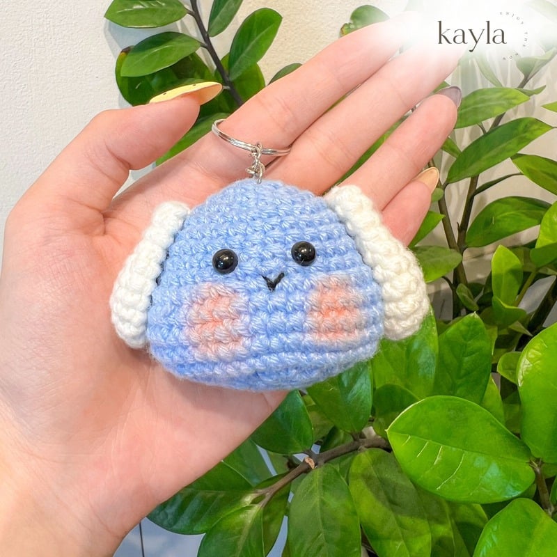 Móc Khóa Đan Len Bé Thú Handmade