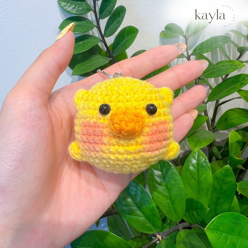 Móc Khóa Đan Len Bé Thú Handmade