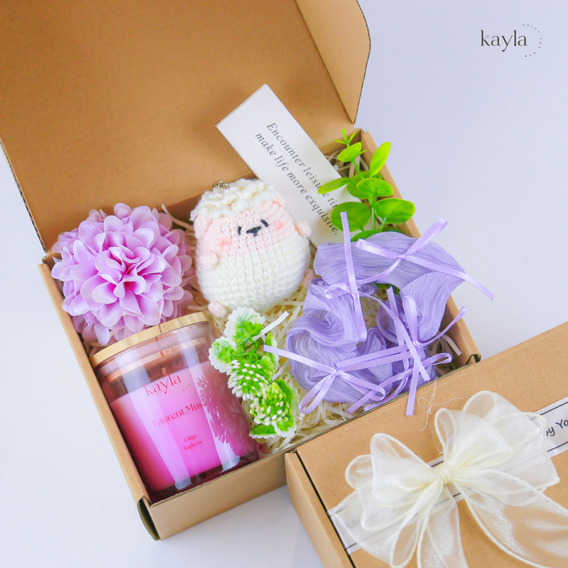Set Quà Nến Thơm Laurent Muse Sweet Purple
