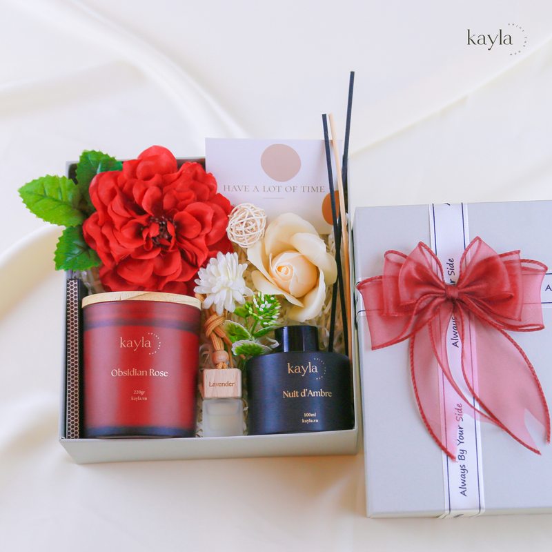 Set Quà Tinh Dầu Nến Thơm Aurora Bloom