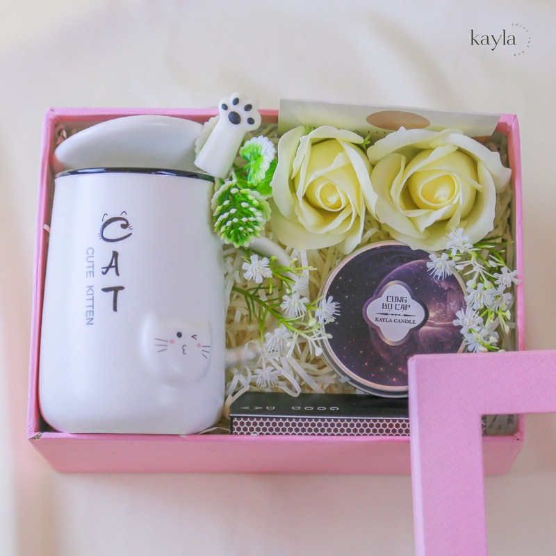 Set Quà Tặng Nến Cung Bọ Cạp Mèo Xinh