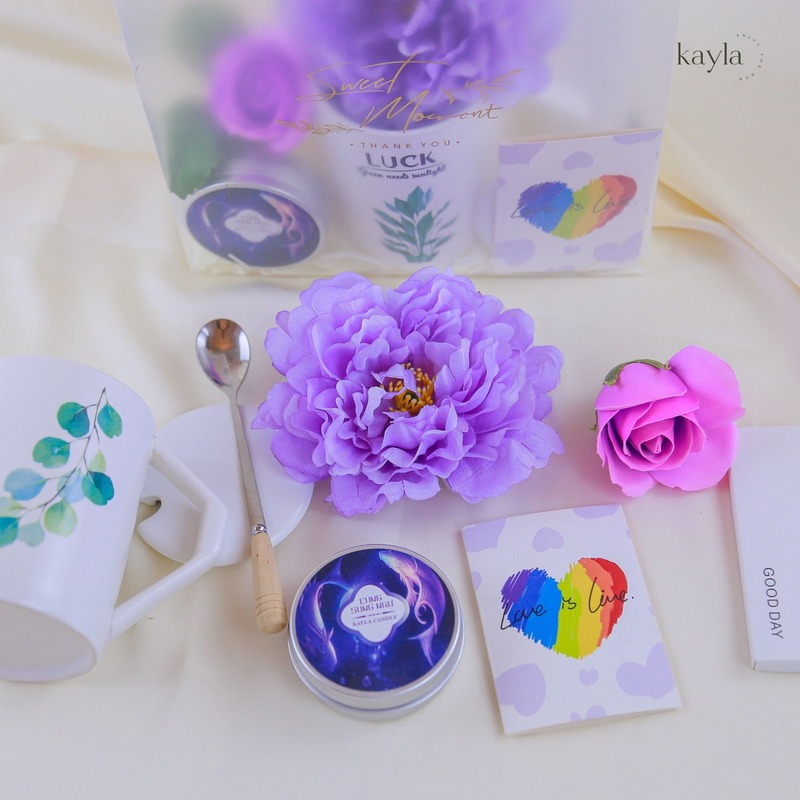 Set Quà Tặng Nến Cung Song Ngư Lavender Dream