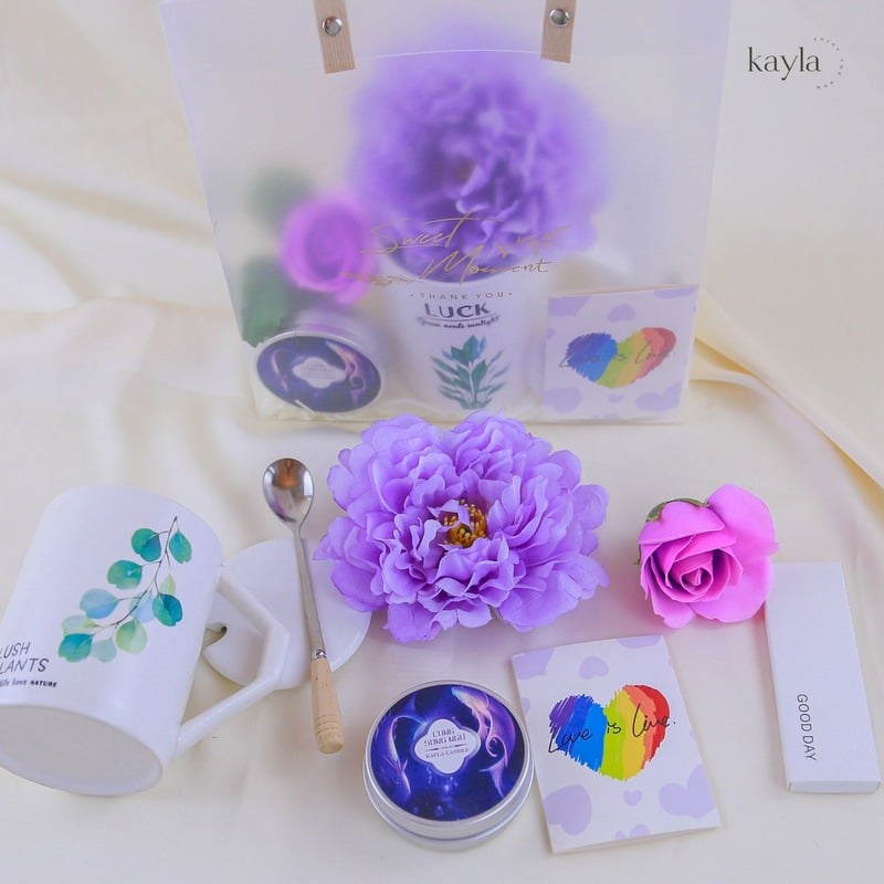Set Quà Tặng Nến Cung Song Ngư Lavender Dream