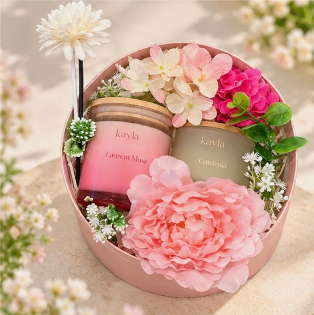 Set quà Tặng Nến Thơm Laurent Muse - Hương Hoa Dịu Dàng
